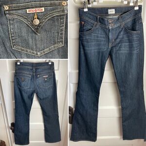 Hudson Mid Rise Boot Cut Dark Blue Jeans